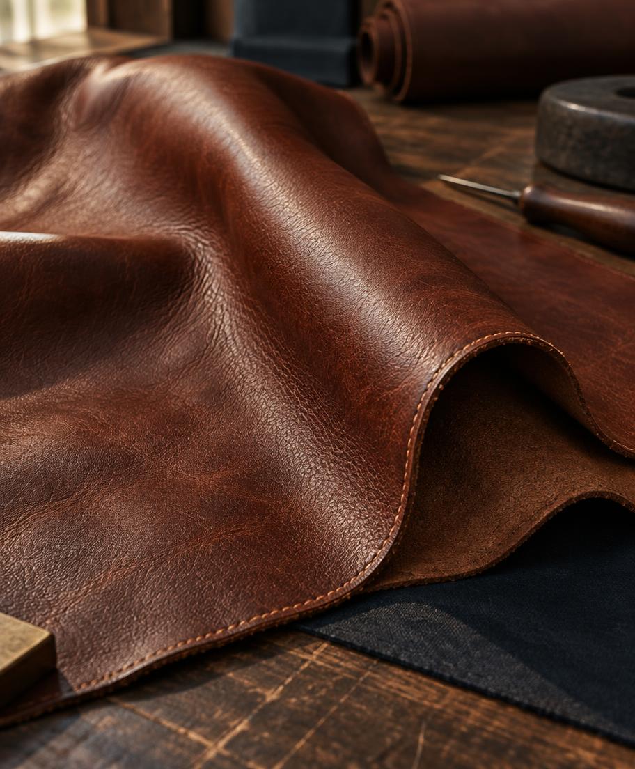 Close-up of material and stitching